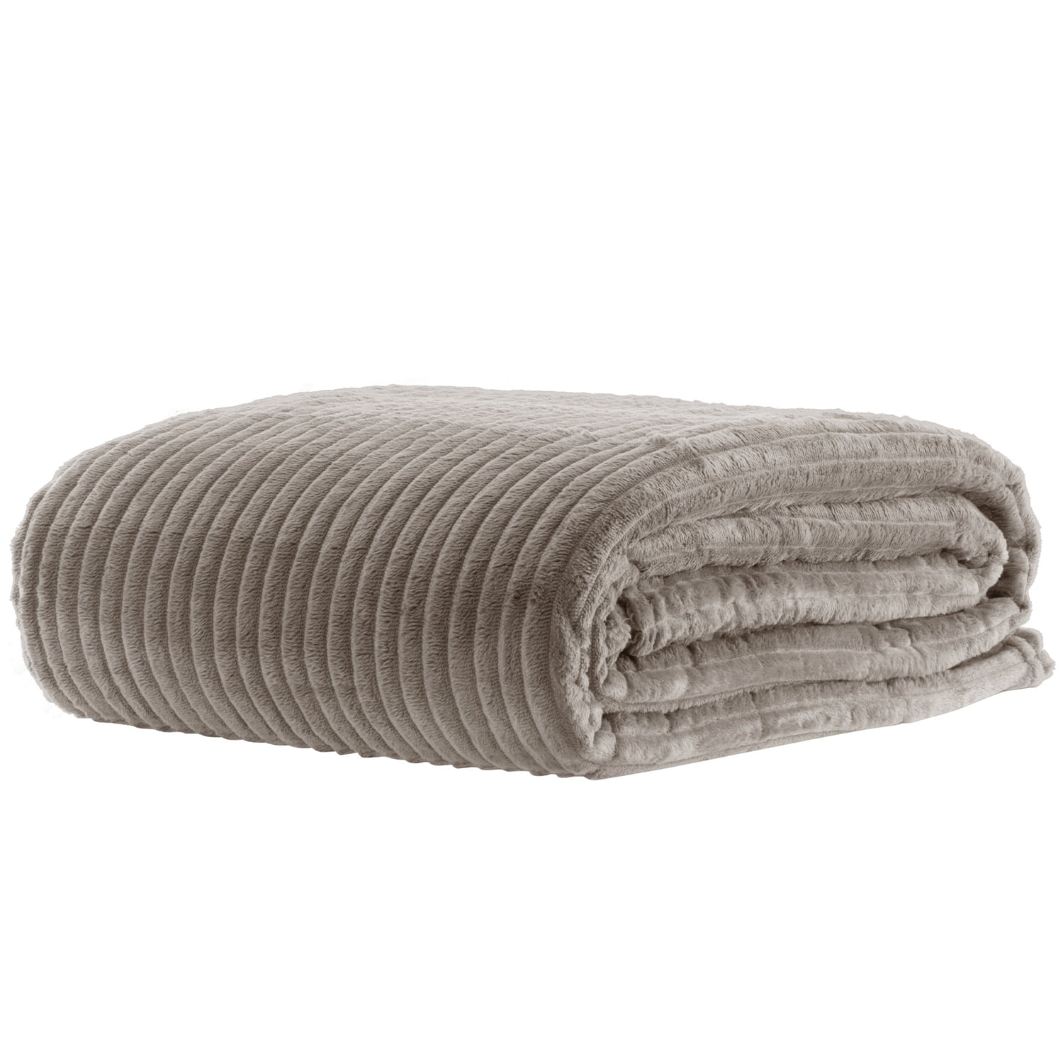 Manta Cobertor Casal Canelado Premium Londres Liso 180x220cm - Fendi